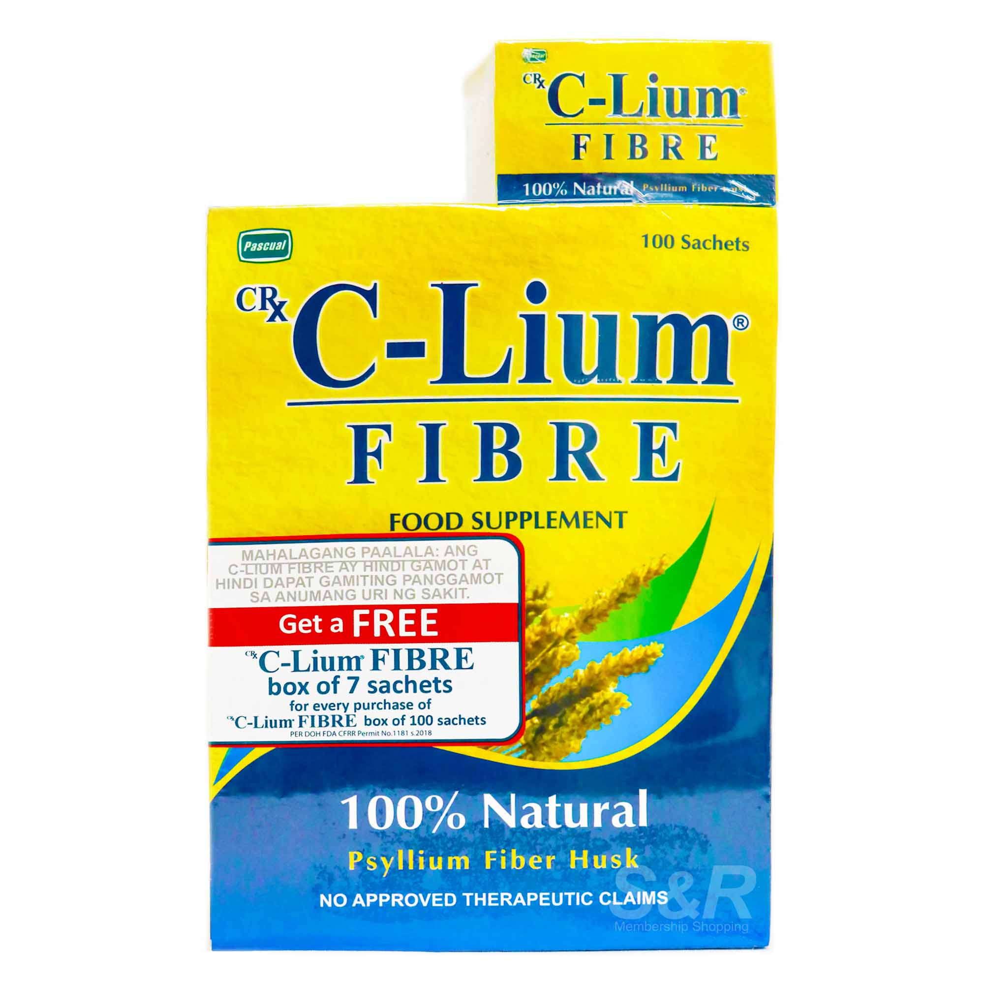 C-Lium Fibre Husk 100 sachets C-Lium Fibre Husk 100 sachets